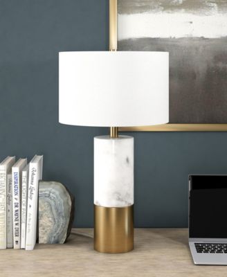 Liana 23.75" Metal Table Lamp with Fabric Shade