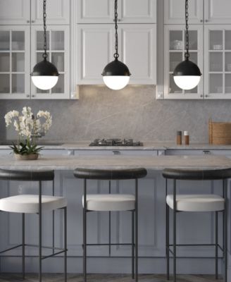 Aurora 11.13" Metal Pendant with Glass Shade