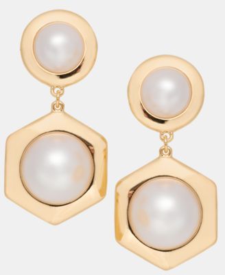 Hexagon Drop Earrings, Macy's Exclusive
