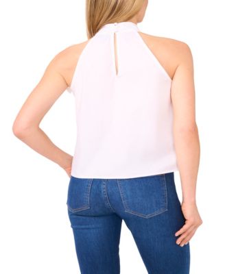 Women's Bow Halter Neck Sleeveless Blouse