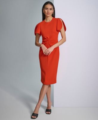 Calvin Klein - Women's Scuba Crepe Midi Sheath Dress