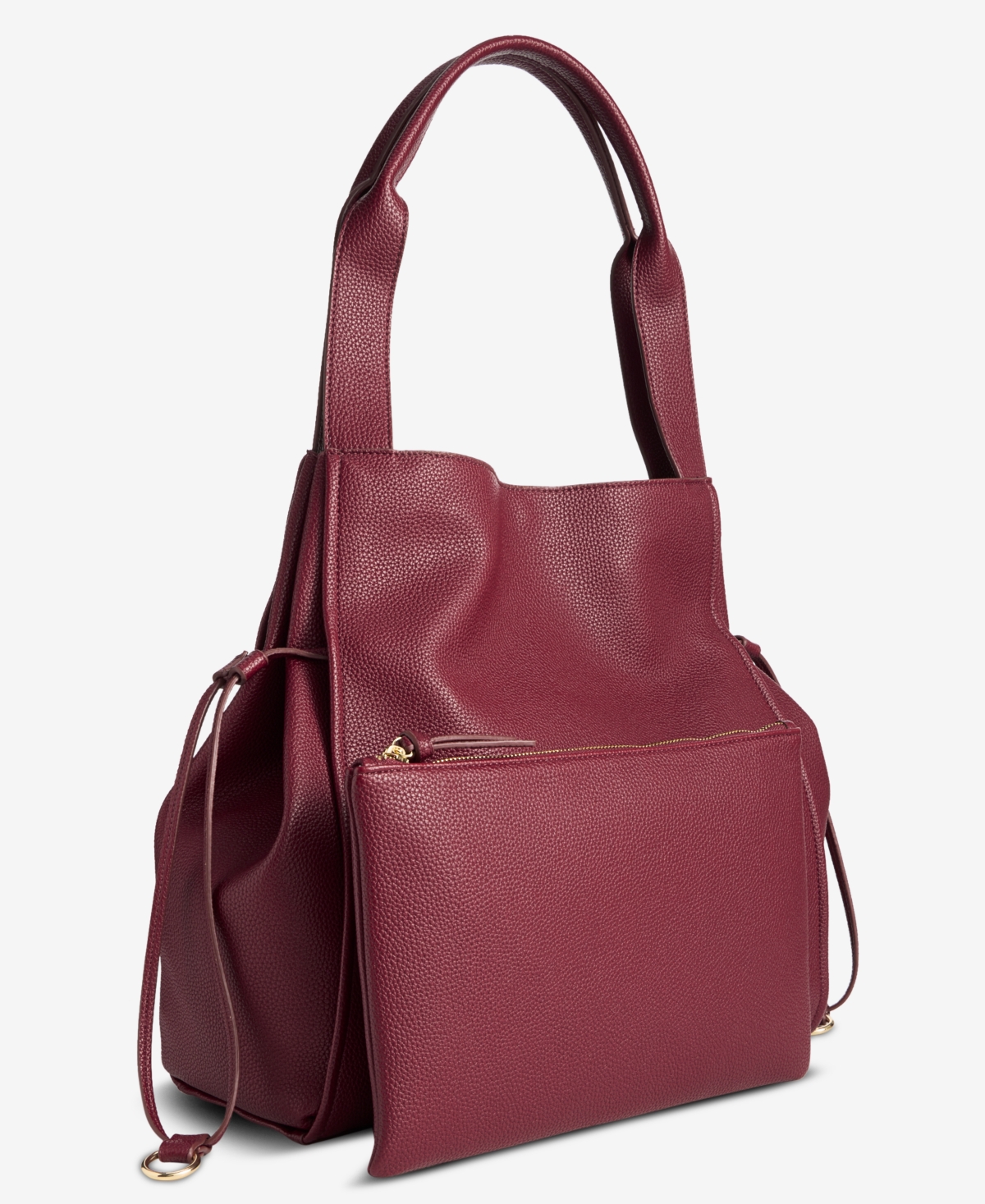 On 34th Jyyll Large Solid Tote With Removable Pouch, Exclusively At Macy's In Red