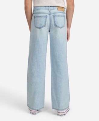 Girls Low-Rise Embroidered Baggy Jeans