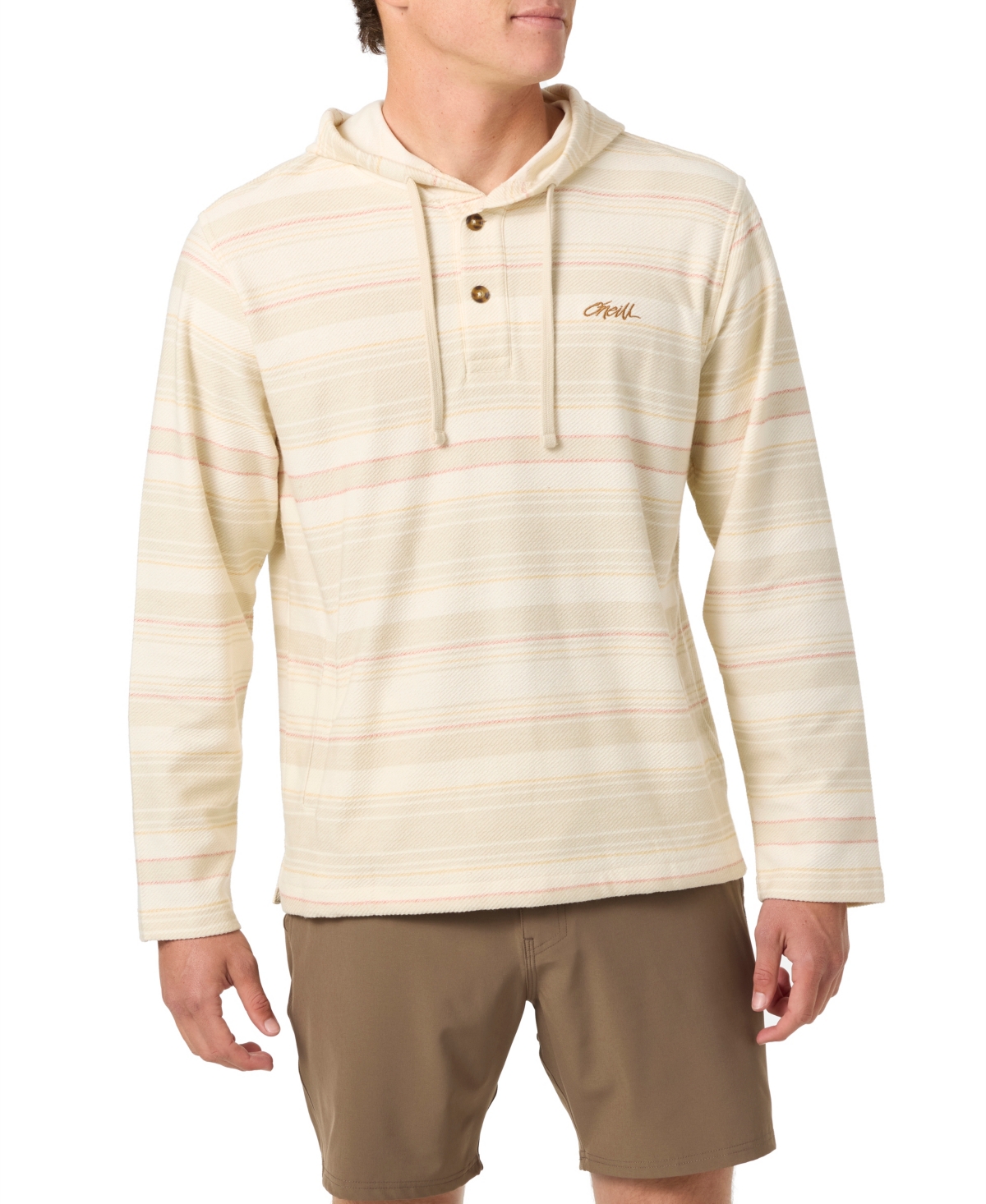 Men's Bavaro Stripe Poncho Sweatshirt - Citadel