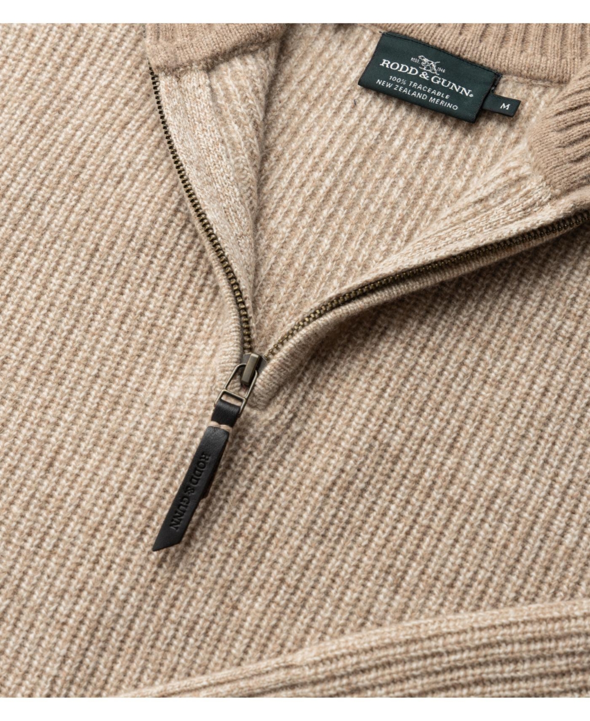Rodd & Gunn Men's Robbies Road Quarter Zip Sweater In Brown