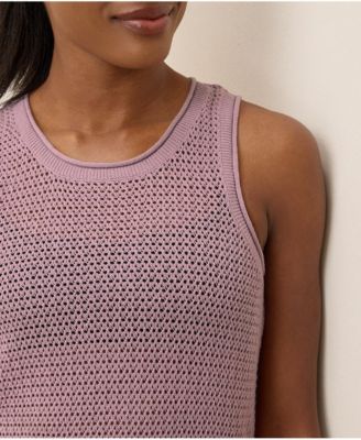 Women's Beachside Linen Crochet Cover-Up