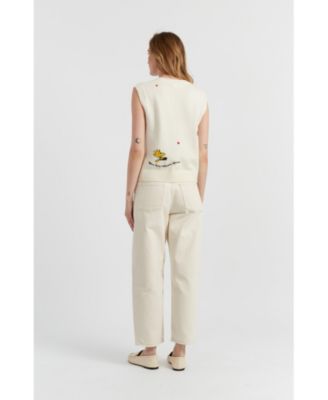 Women's Wool Cashmere Snoopy Anniversary Tank