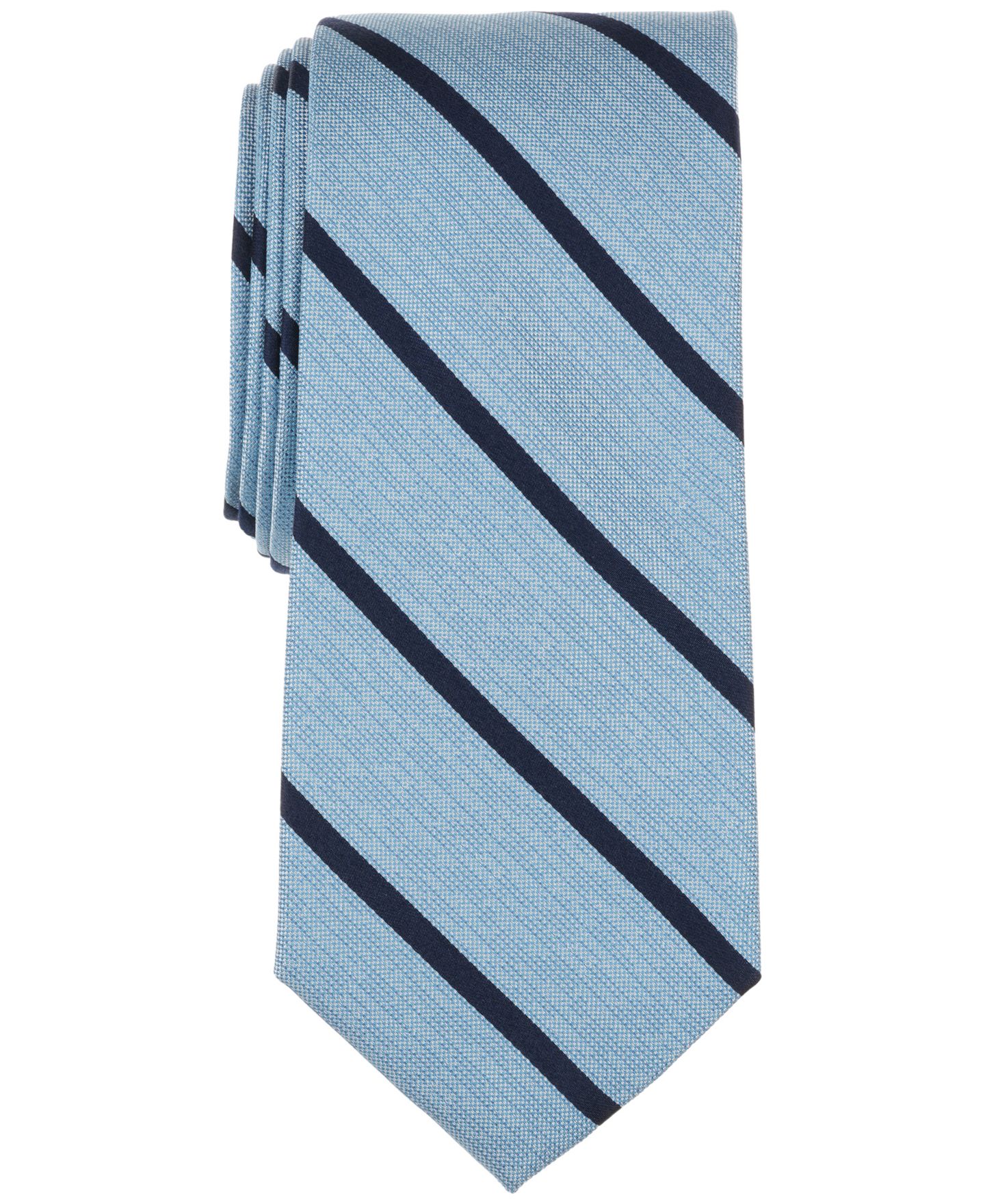 Мужские галстуки Michael Kors Classic Nastro Stripe Tie, цвет: Индиго — фото 1
