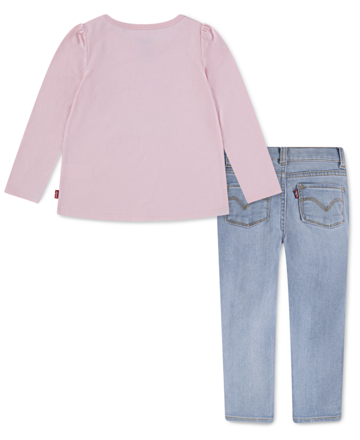 Levi's Toddler Girls 2-piece Western Top And Star Jeans Set In Multi