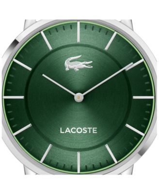 Men's Crocorigin Silver Tone Stainless Steel Bracelet Watch, 40.5mm