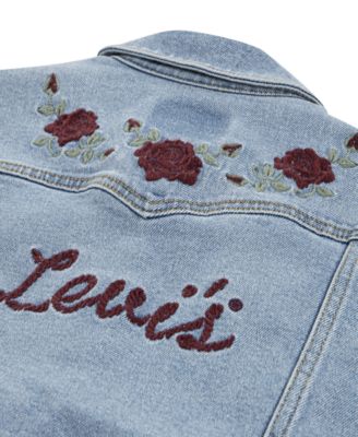 Big Girls Oversized Western Trucker Jacket