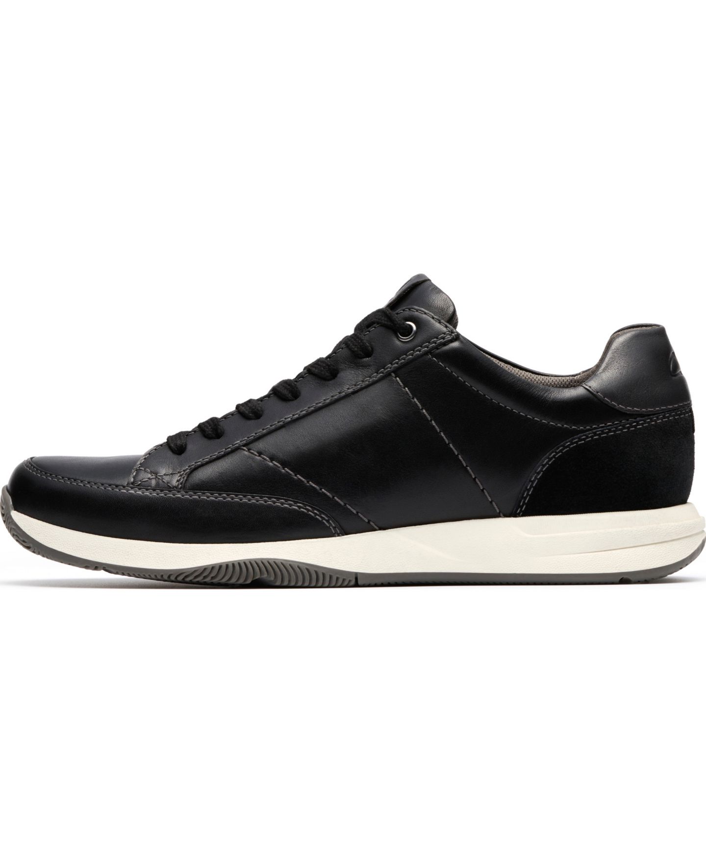Мужские кроссовки Clarks Townview Casual Lace Up, цвет: Чёрный кожаный — фото 4
