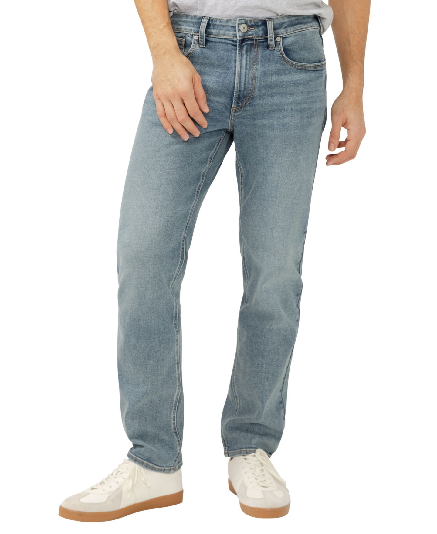 Мужские джинсы Silver Jeans Co. Eddie Classic Athletic Fit Tapered Leg, цвет: Clifton — фото 1