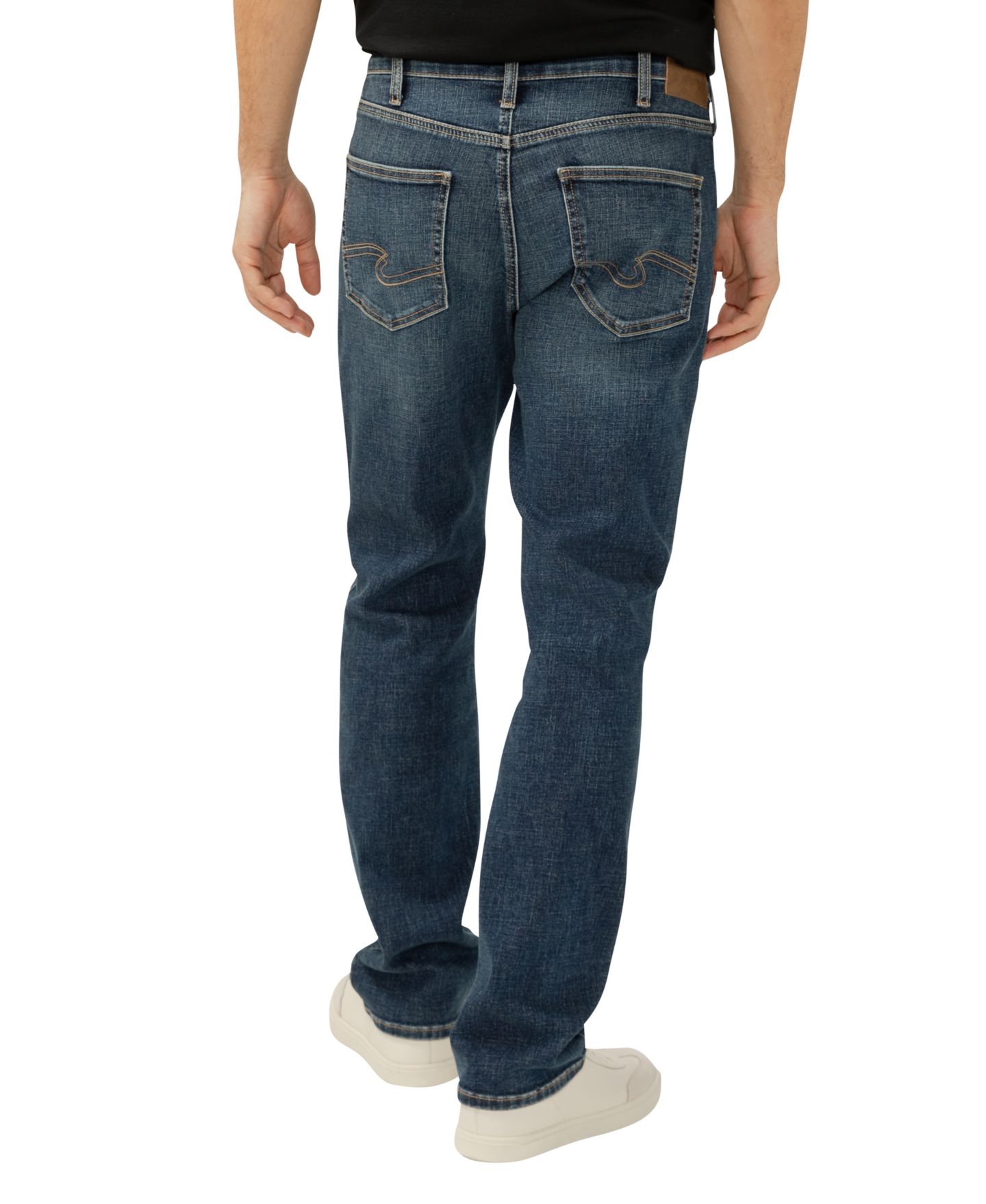 Мужские джинсы Silver Jeans Co. Machray Athletic Fit Straight Leg Luxe Heritage, цвет: Теневой — фото 3