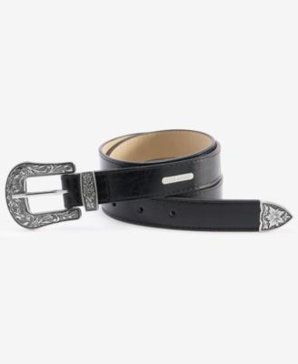 Steve Madden - Western Shiny Distressed Belt