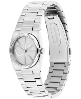 Women's CK Unite Silver Tone Stainless Steel Bracelet Watch 26mm