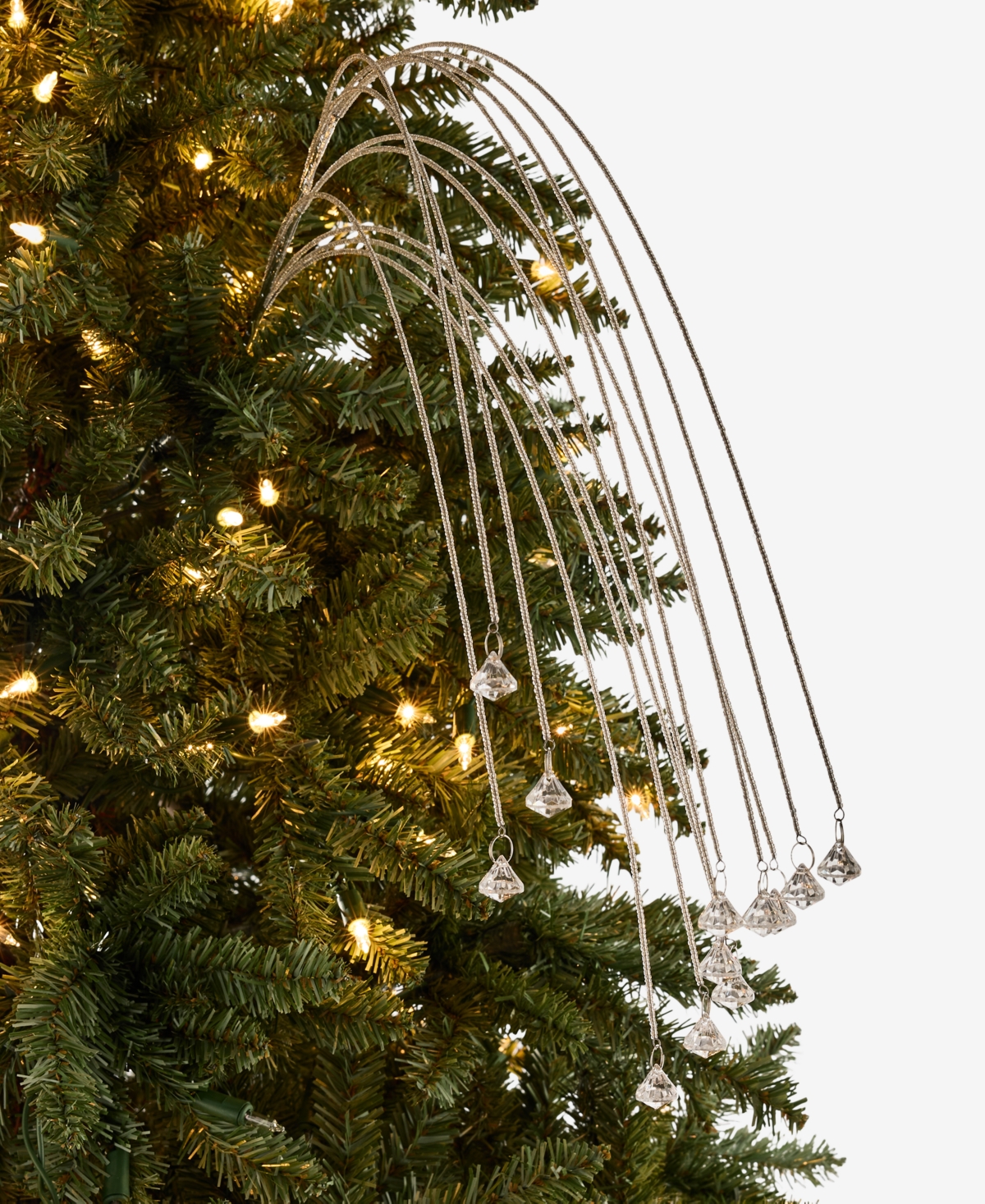 Holiday Lane Gilded Glamour Beaded Pick Ornament, Macy's Exclusive In Transparent