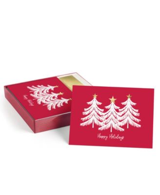 Tree Trio Holiday Boxed Cards