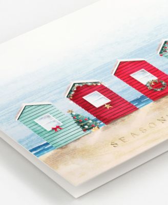 Beach Bungalows Holiday Boxed Cards
