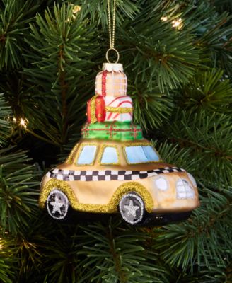 New York City Glass Gift-Top Taxi Ornament, Macy's Exclusive