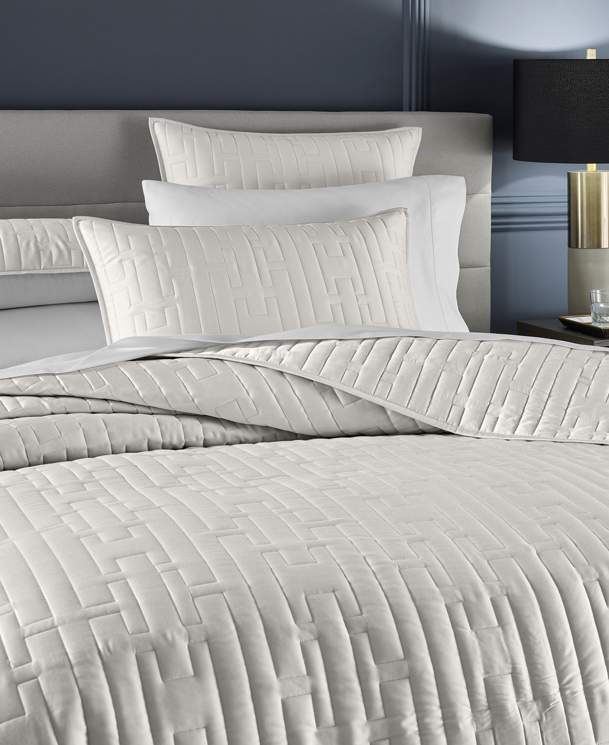Hotel Collection Chain Links Coverlet Set, King, Exclusively At Macy's In White
