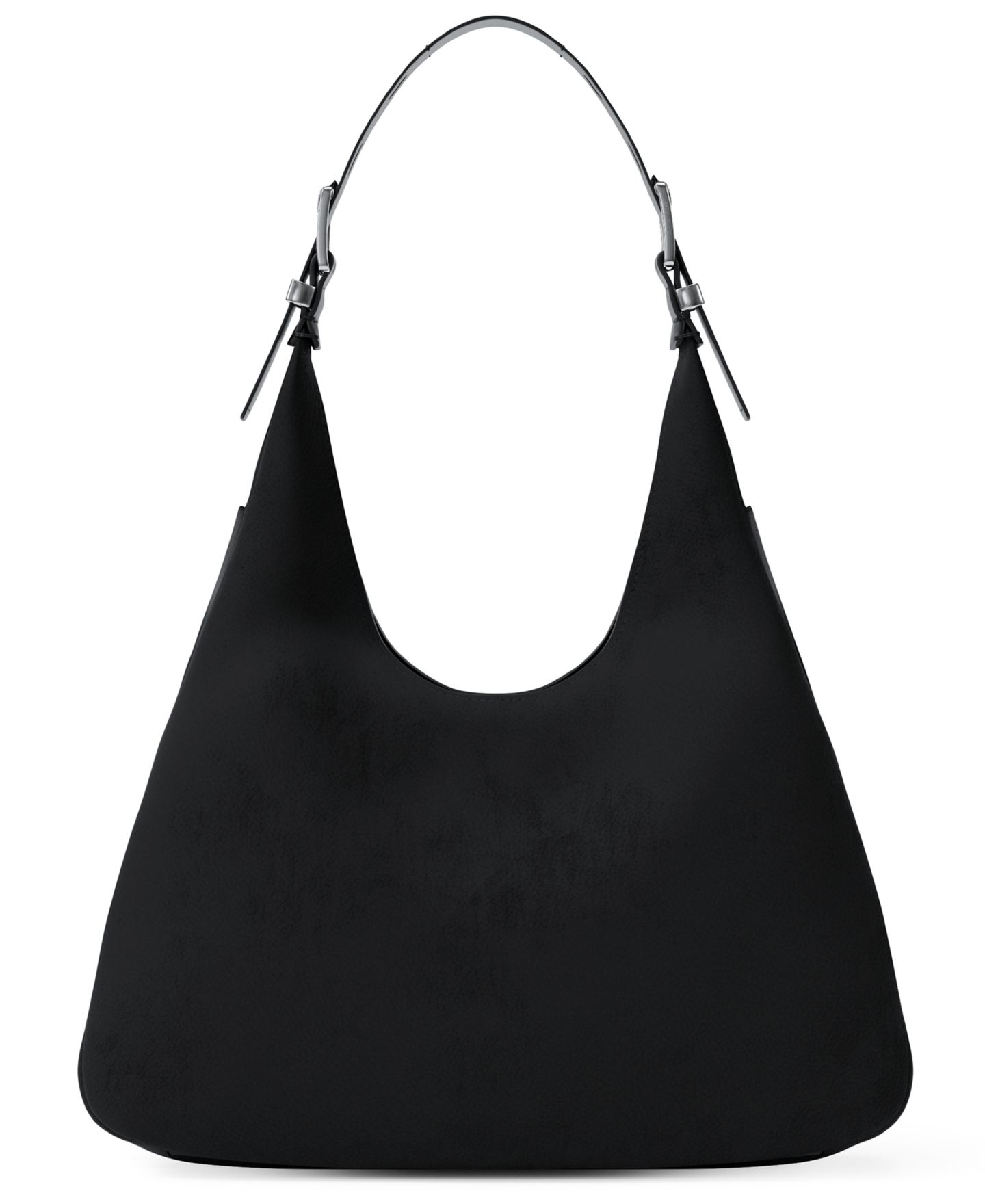 Женская сумка Michael Kors Nolita Large Nubuck Hobo Shoulder, цвет: Чёрный — фото 3