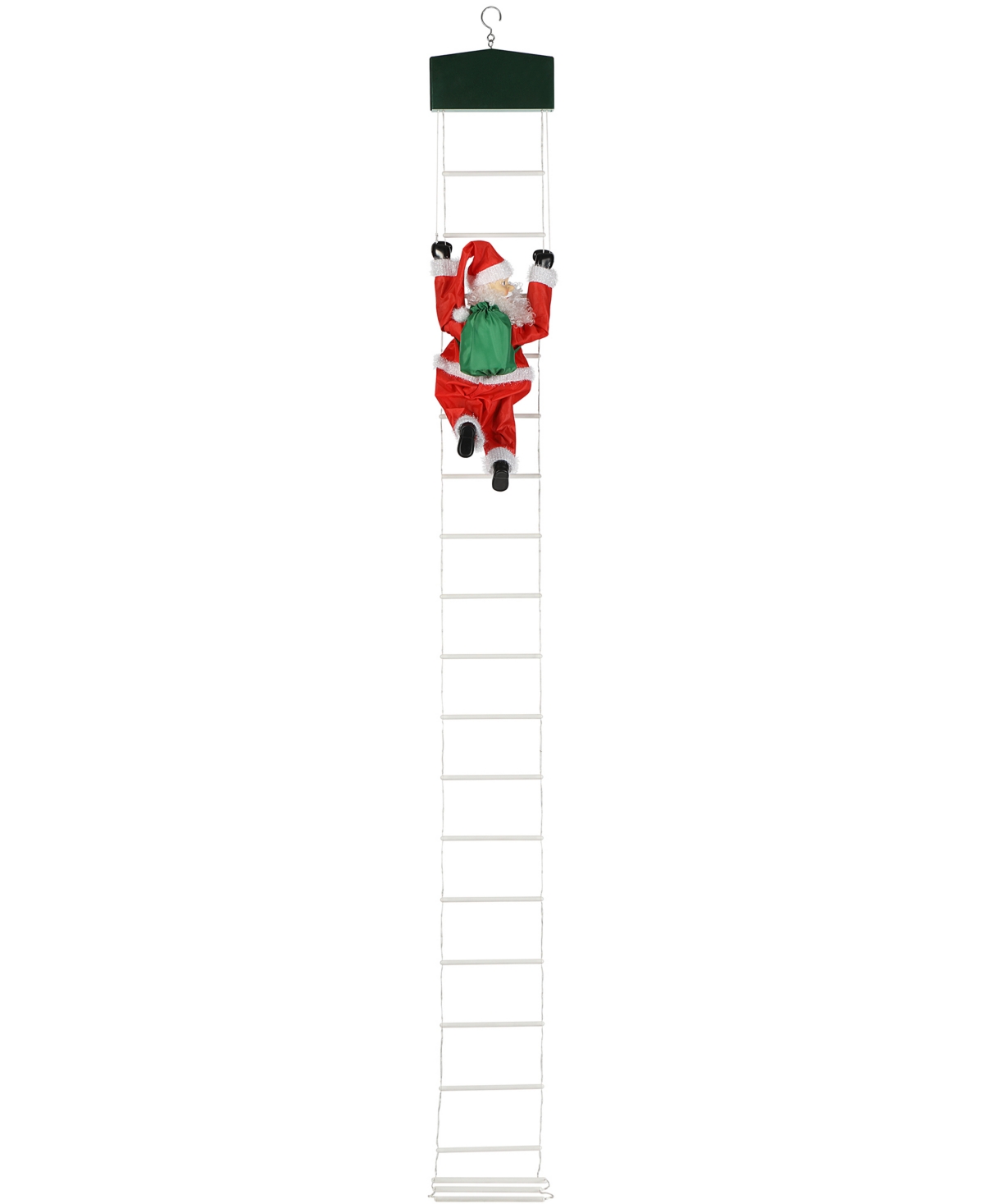 Mr. Christmas Super Climbing Outdoor Rope Ladder Climbing Santa In Multi