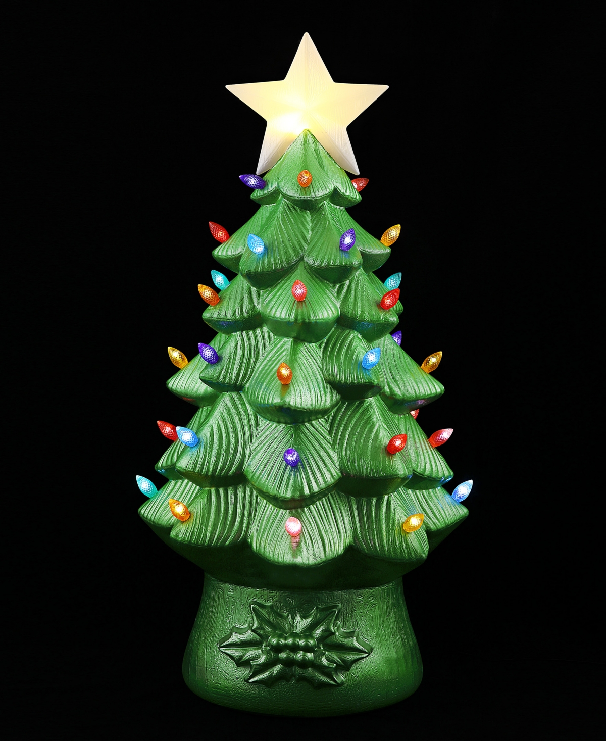 Mr. Christmas Blow Mold Nostalgic Tree In Green
