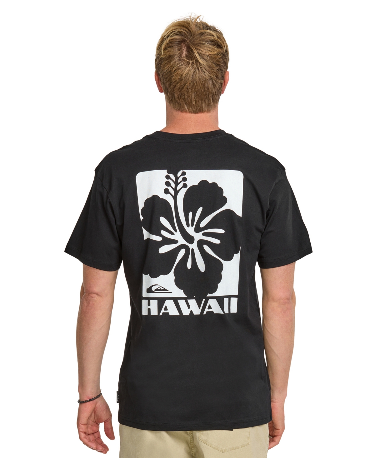Men's Hawaii Hibiscus Short Sleeve T-Shirt - Copen Blue