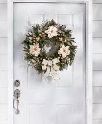 Opulence Floral And Bow Wreath, Macy's Exclusive 