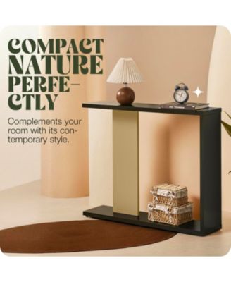 Indio Console Table, Entryway Sofa Table with Storage Shelf for Hallway, Entryway, Living Room, Foyer