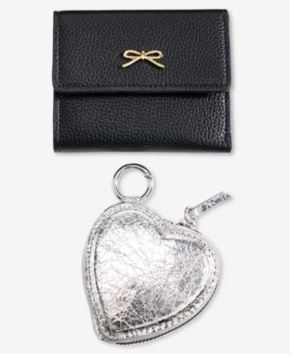 Boxed Maddynn Wallet & Heart Bag Charm Pouch Set, Macy's Exclusive
