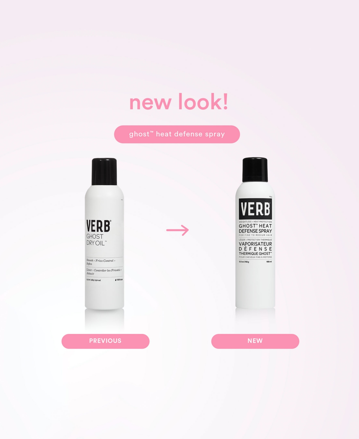 Verb Ghost Heat Defense Spray, 5.5 Oz. In Transparent