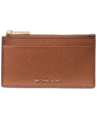 Michael Kors Jet Set Leather Zip Key Card Case