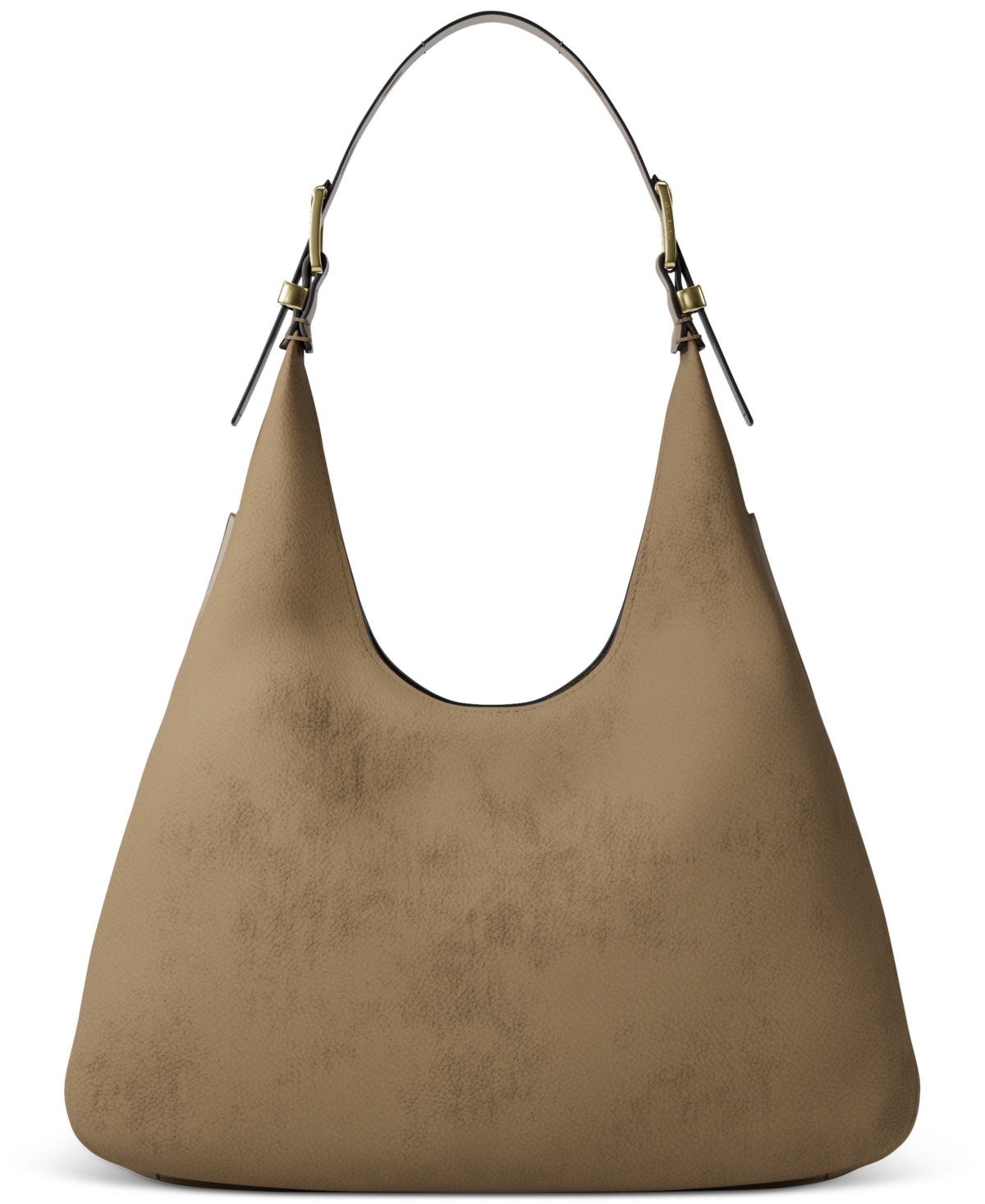Michael Kors Michael  Nolita Large Hobo Leather Shoulder Bag In Brown
