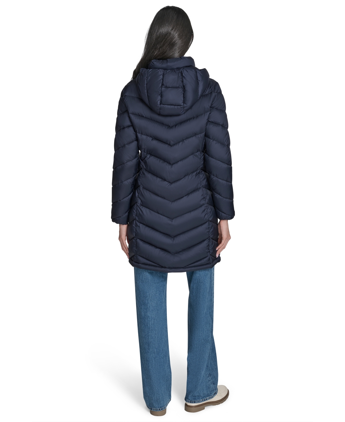Charter Club Women's Packable Hooded Puffer Coat, Created For Macy's In Blue