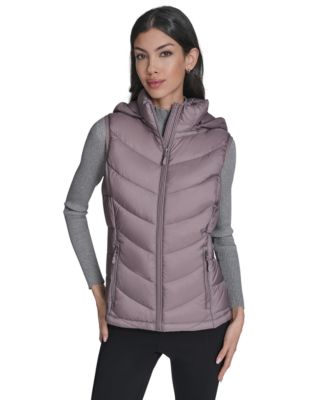 Women's Packable Hooded Puffer Vest, Created for Macy's