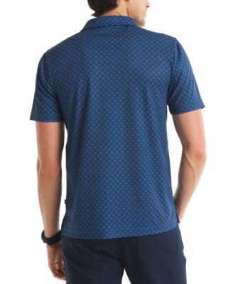 Men's Printed Classic-Fit Performance Button-Down Shirt