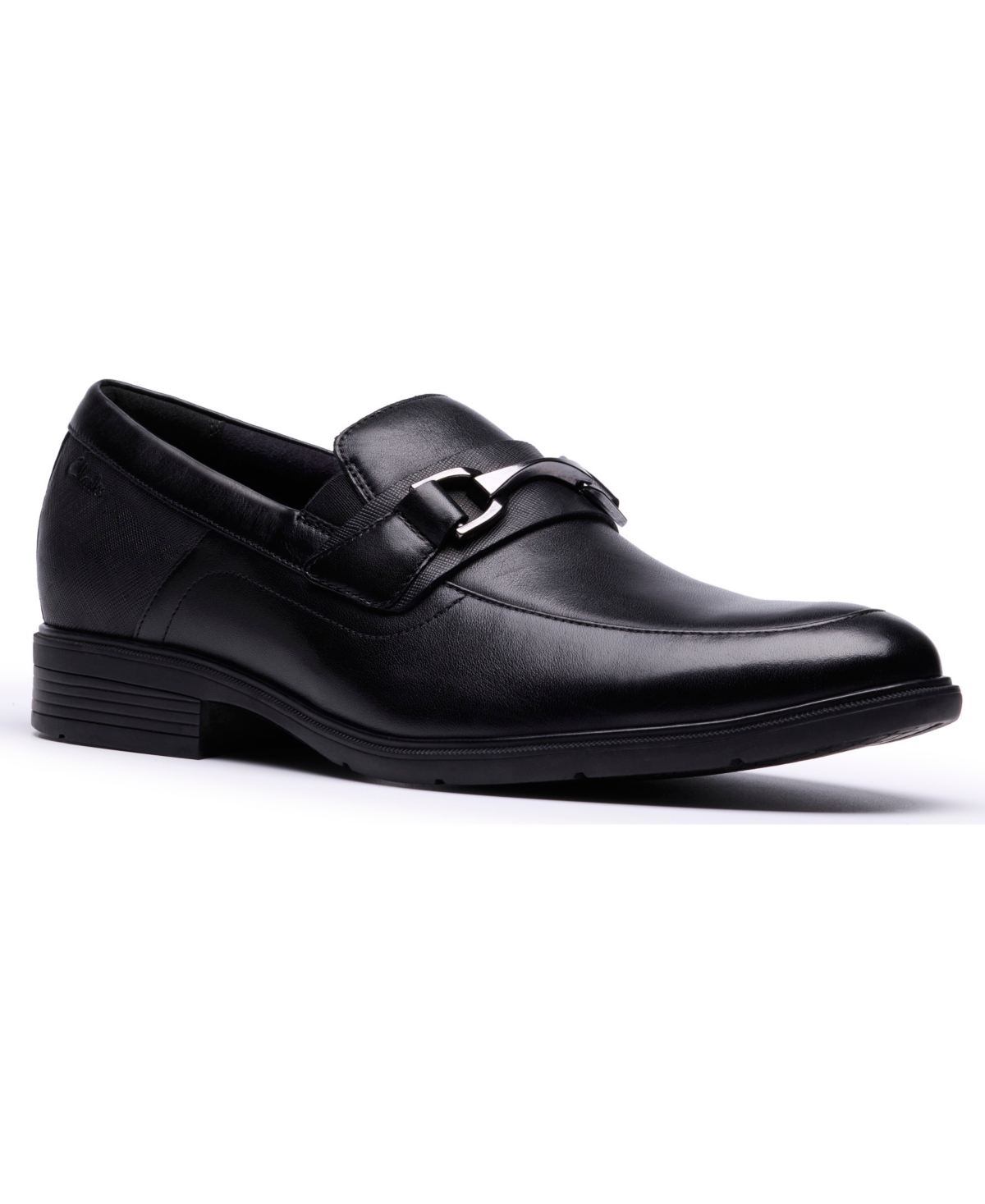 Men's Steadwell Bit Slip On Loafers - Black leather