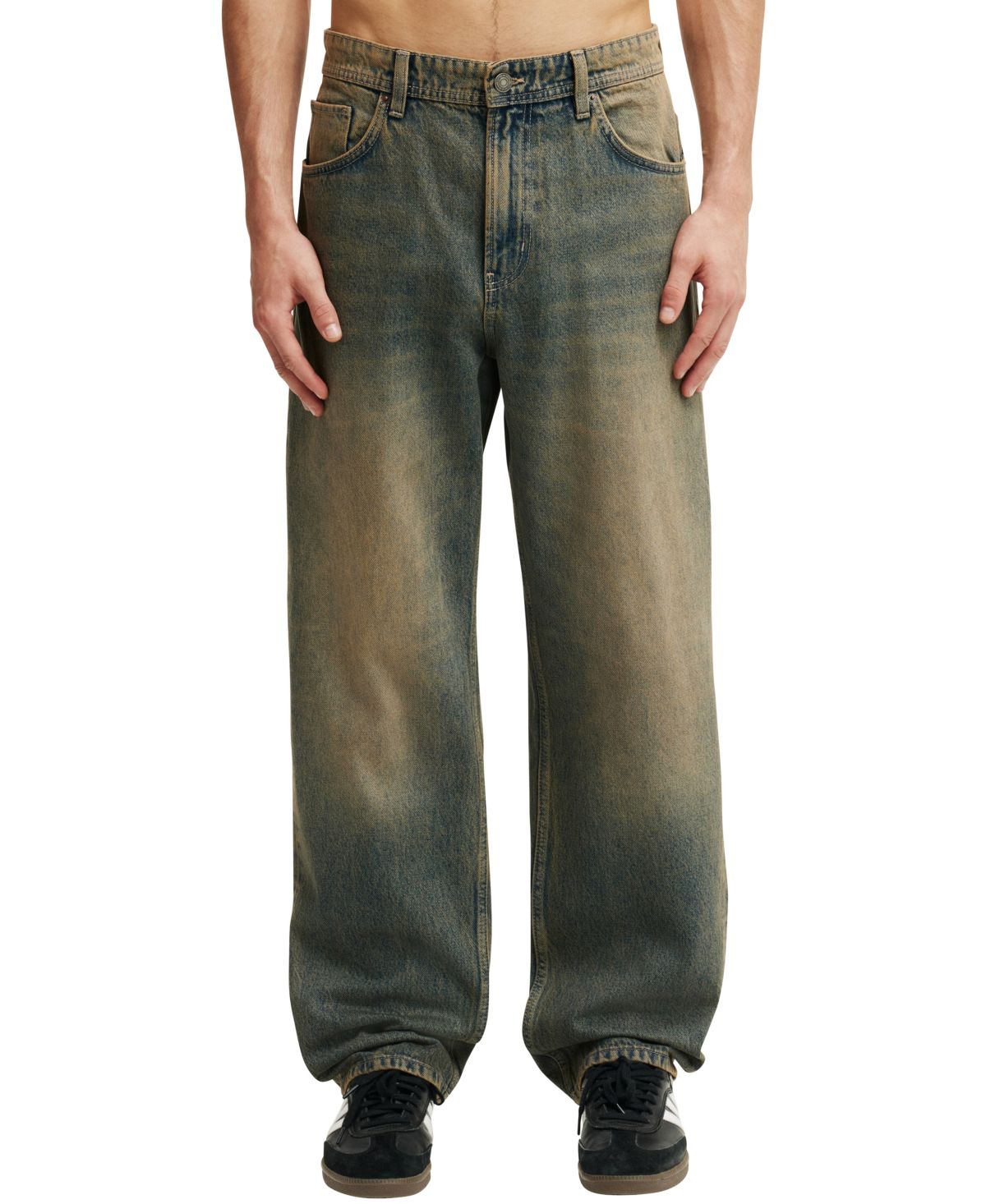 Мужские мешковатые джинсы свободного покроя