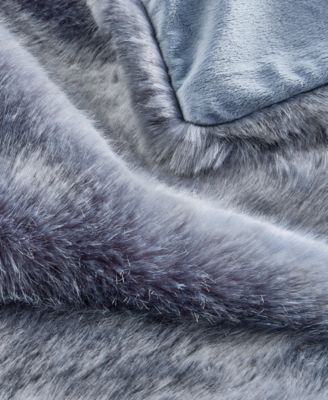 Lynx Faux Fur Throw, 50" x 60", Exclusively at Macy’s