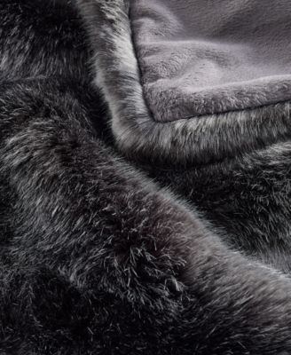 Lynx Faux Fur Throw, 50" x 60", Exclusively at Macy’s