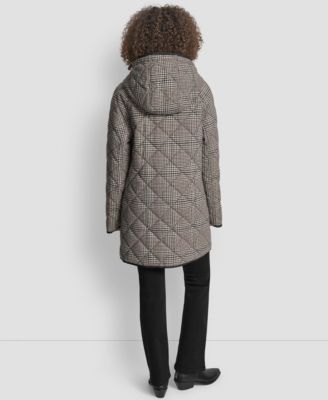 新作セール DKNY ミドル QUILTED COAT WITH TOGGLE キルティング DKNY Women's Hooded Toggle Quilted Coat - Macy's