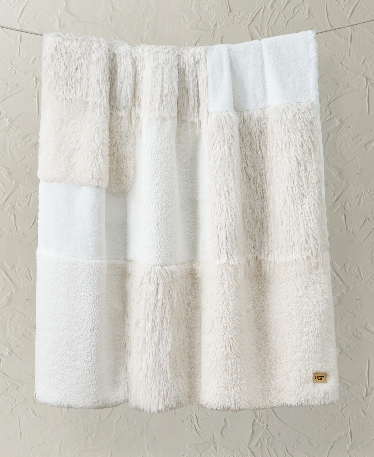 Ugg Corben Textured Throw, 50" X 70" In White