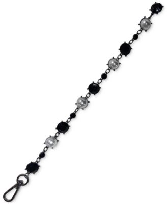 Steve Madden - Imitation Pearl & Stone Chain Belt