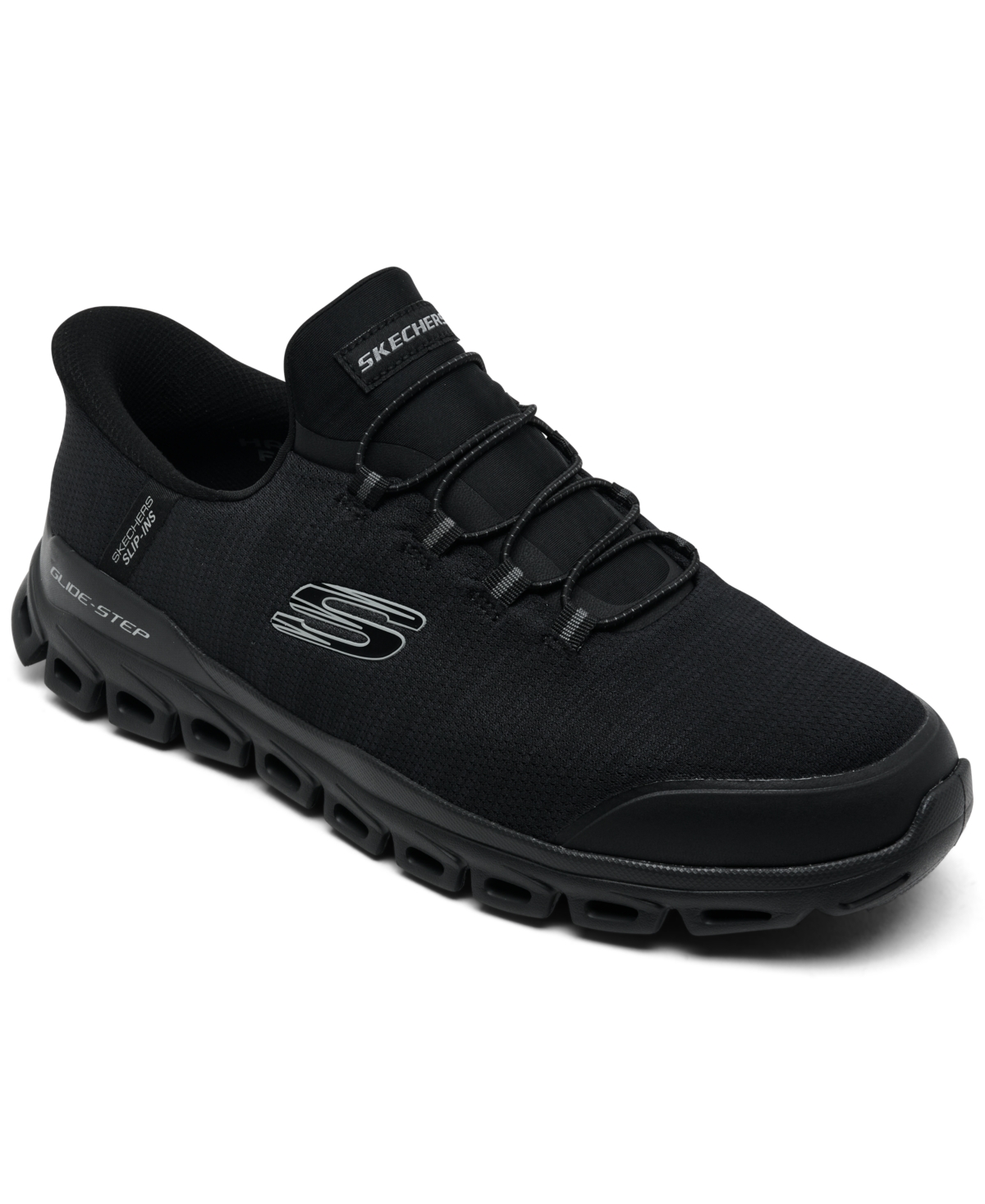 Men's Slip-Ins: Glide-Step Zefyr Wide-Width Walking Sneakers from Finish Line - Black