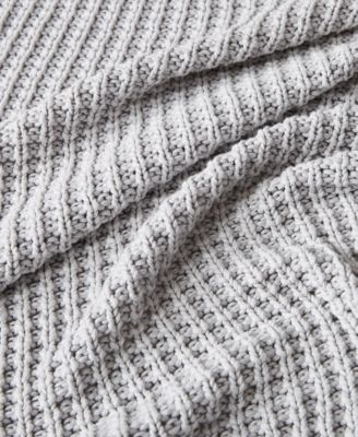 Luna Cotton Waffled Knit Throw, 50" x 70"