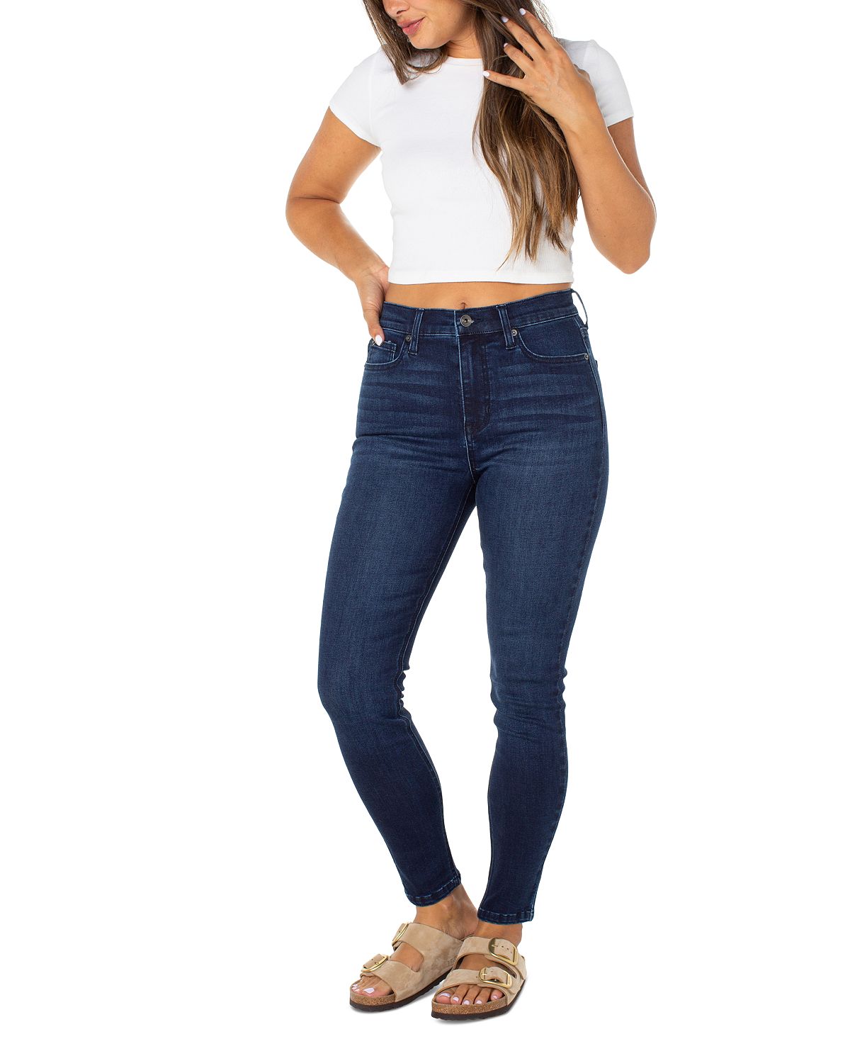 Celebrity Pink Juniors' High-Rise Ankle Skinny Jeans view 2 — MAYCSS fashion products