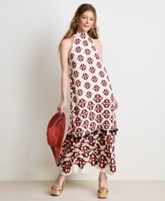 Women's Medallion-Print Sleeveless Dress, Macy's Exclusive - | Alix Friedberg Capsule Collection