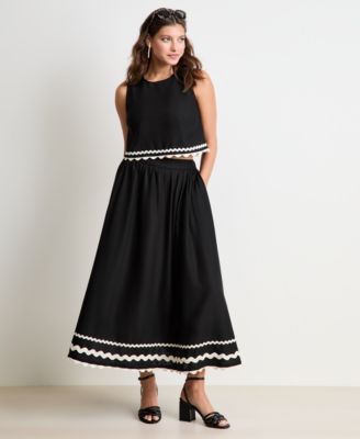 On 34th Women's Ric Rac Appliqué Skirt, Macy's Exclusive